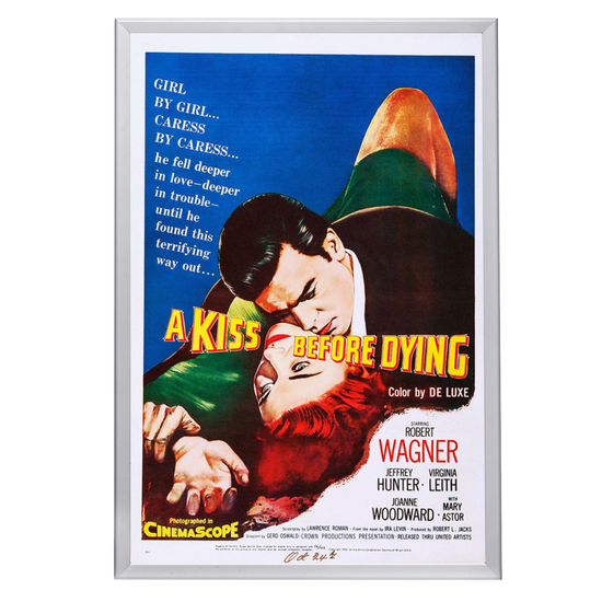 "Kiss Before Dying" (1956) Framed Movie Poster