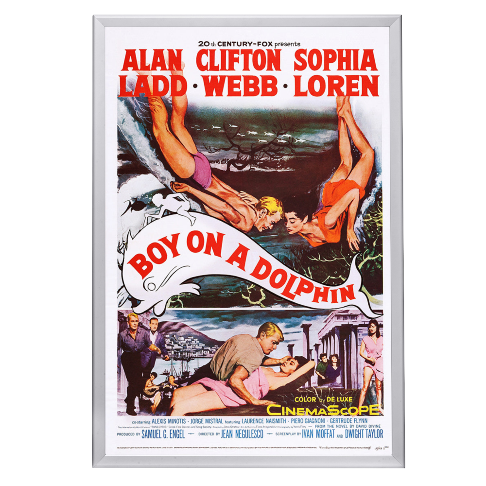 "Boy On A Dolphin" (1957) Framed Movie Poster