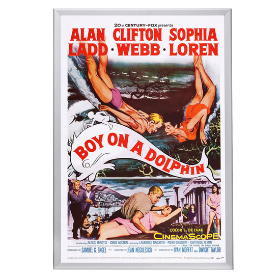 "Boy On A Dolphin" (1957) Framed Movie Poster