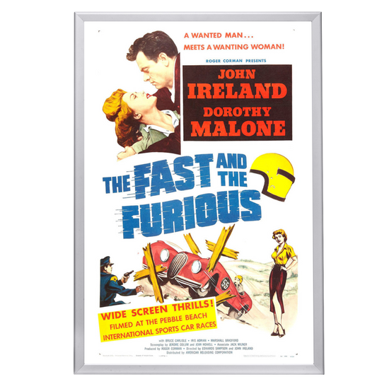 "Fast And The Furious" (1955) Framed Movie Poster