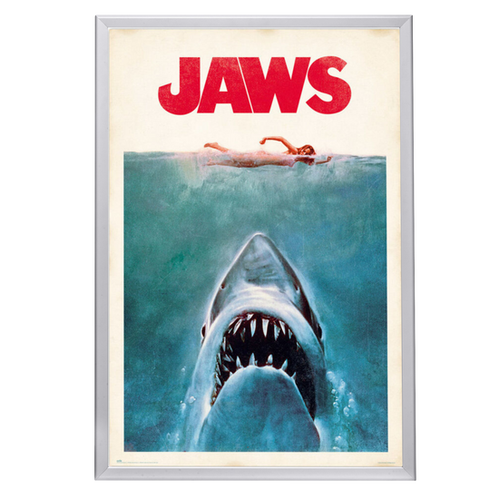 "Jaws" (1975) Framed Movie Poster