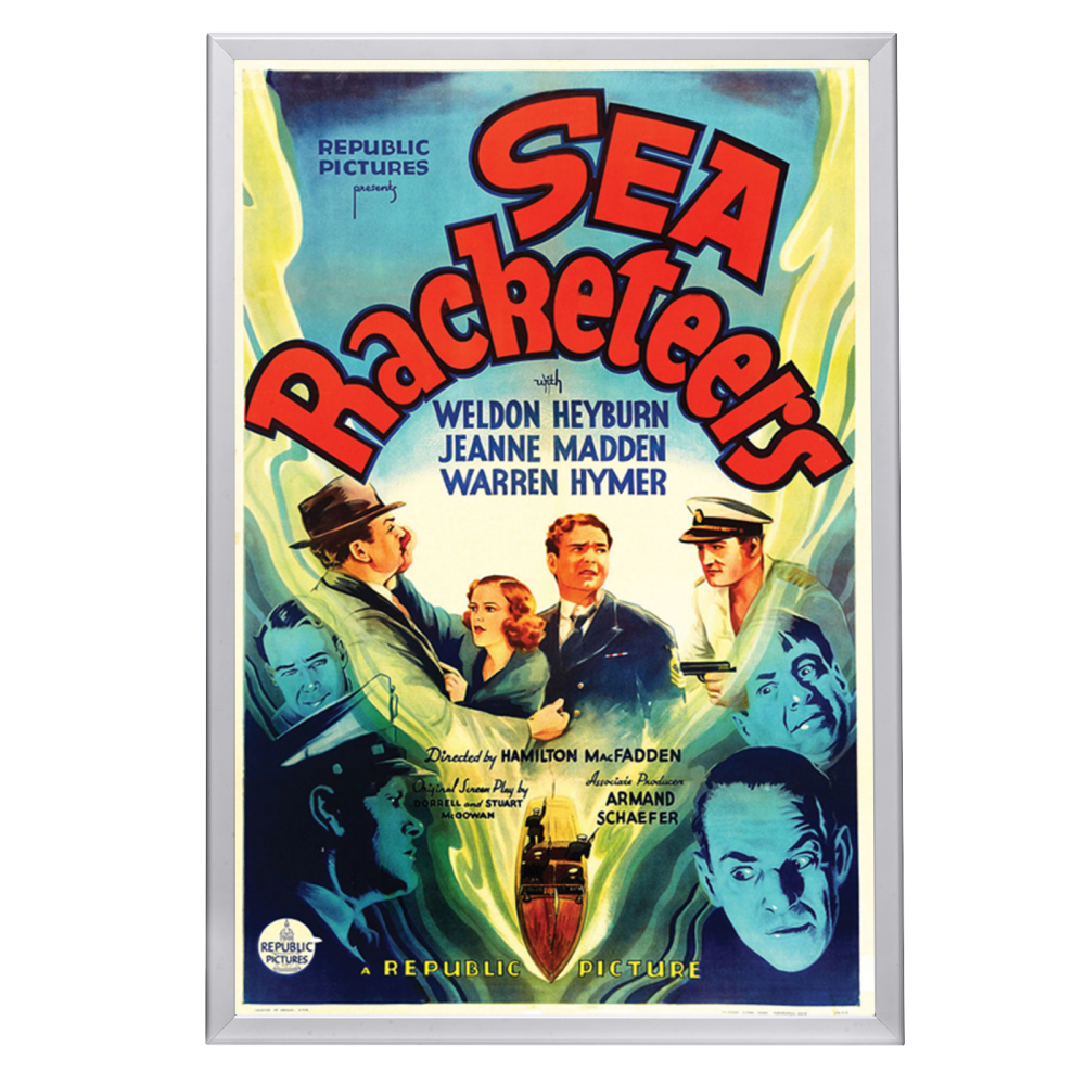 "Sea Racketeers" (1937) Framed Movie Poster