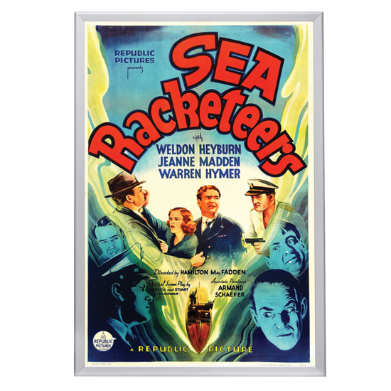 "Sea Racketeers" (1937) Framed Movie Poster