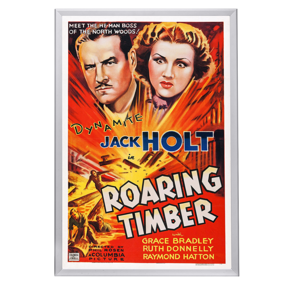 "Roaring Timber" (1937) Framed Movie Poster