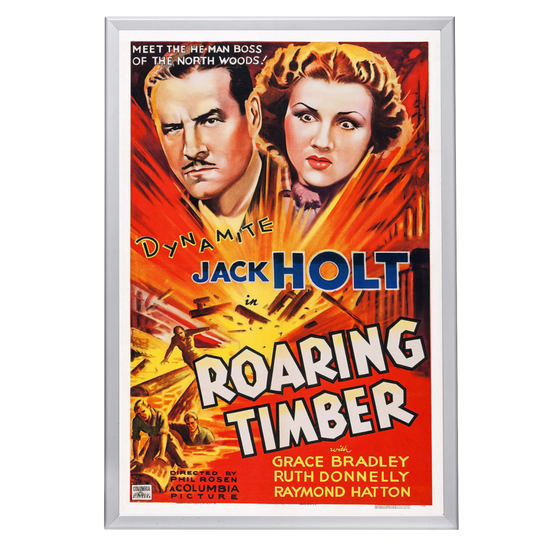 "Roaring Timber" (1937) Framed Movie Poster