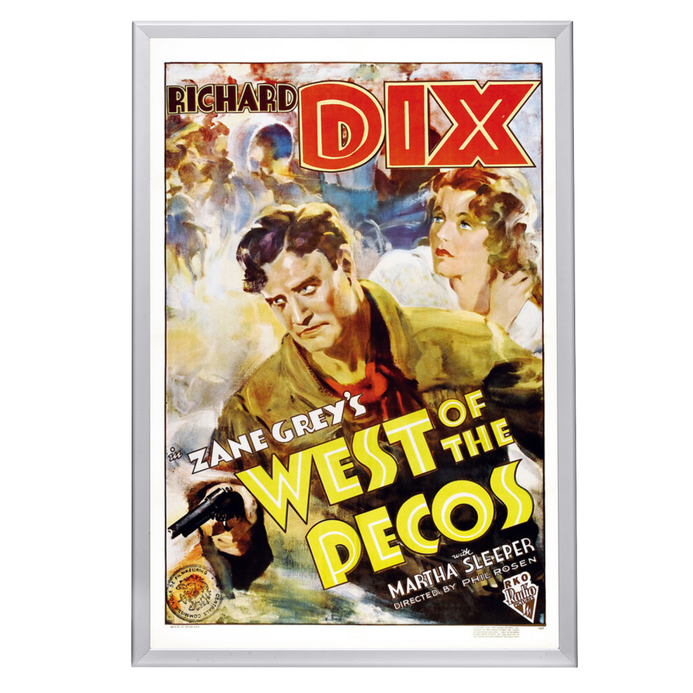 "West Of The Pecos" (1934) Framed Movie Poster