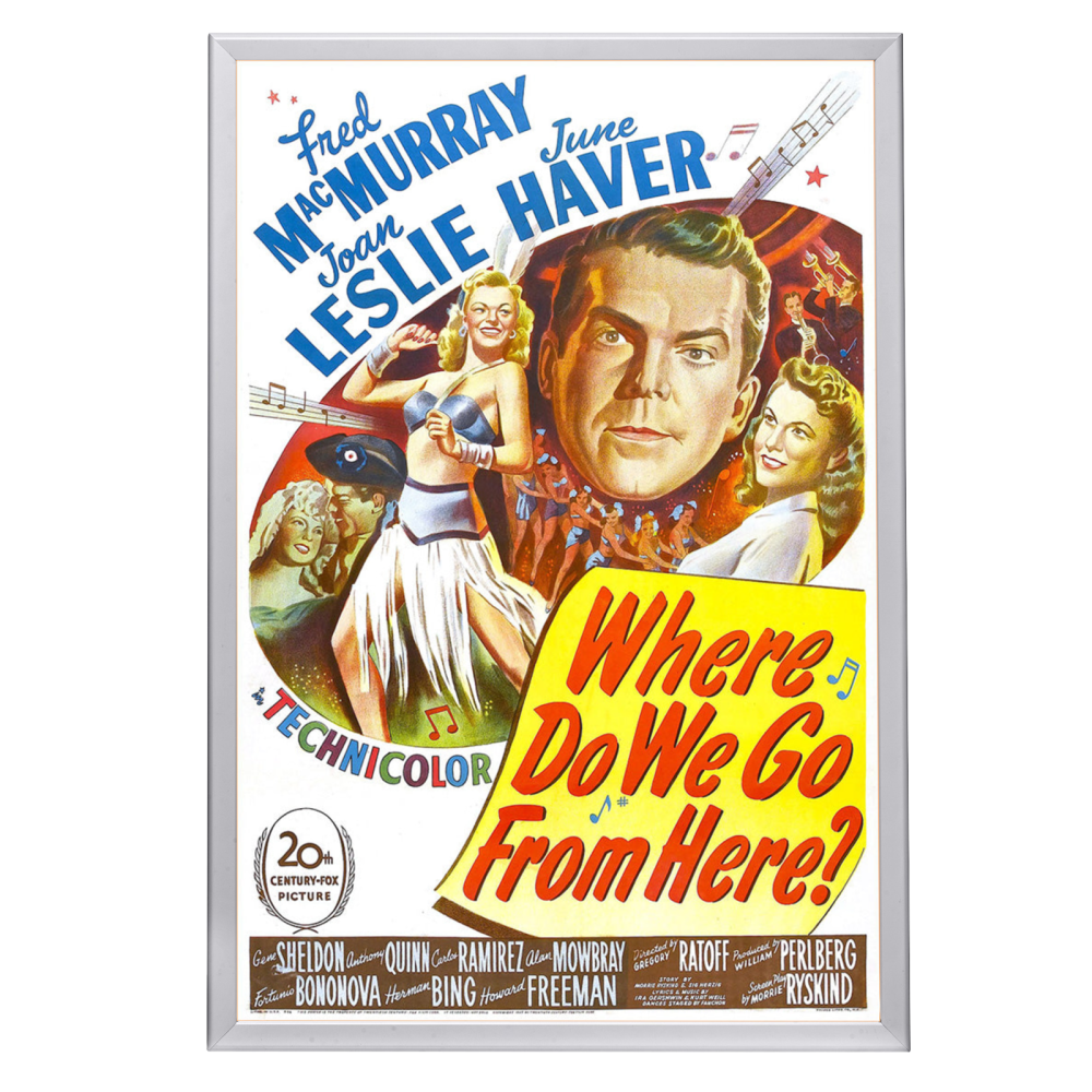 "Where Do We Go From Here?" (1945) Framed Movie Poster