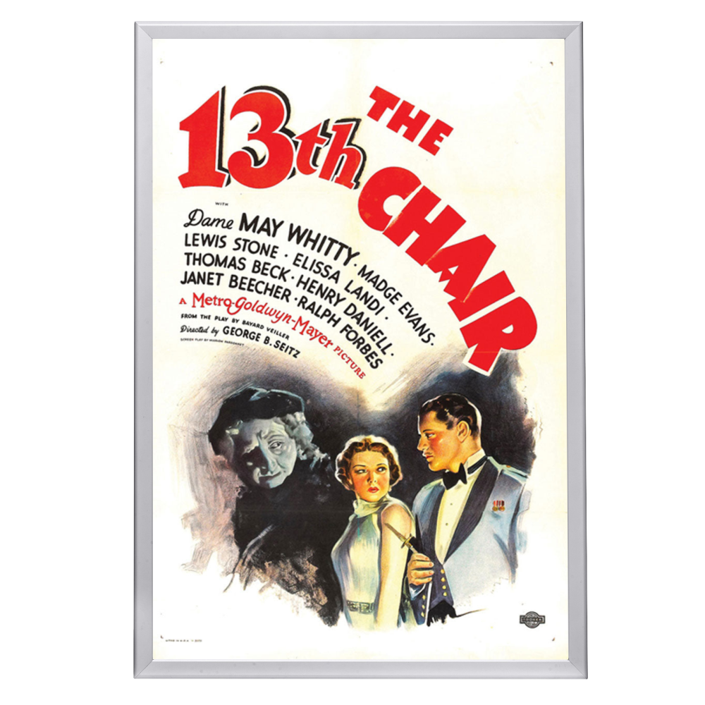 "Thirteenth Chair" (1937) Framed Movie Poster