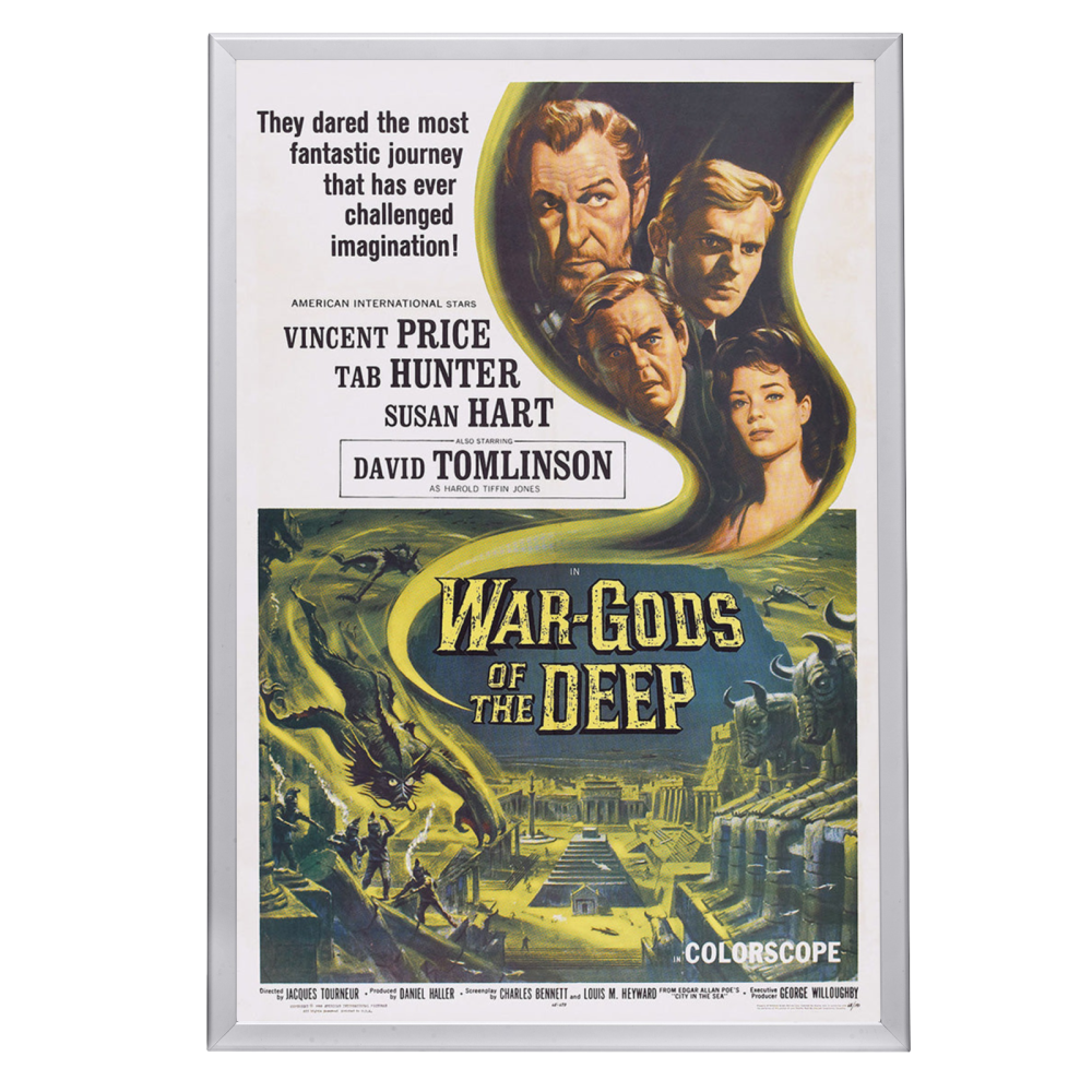 "War-Gods Of The Deep" Framed Movie Poster