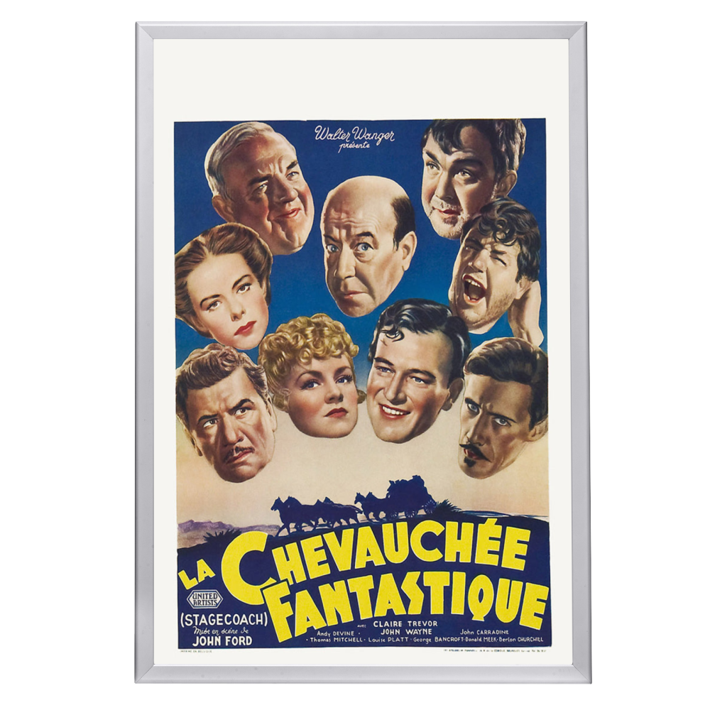 "Stagecoach (French)" (1939) Framed Movie Poster