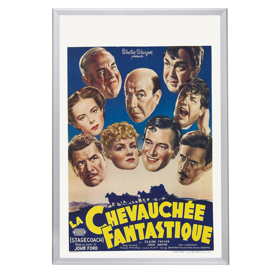 "Stagecoach (French)" (1939) Framed Movie Poster