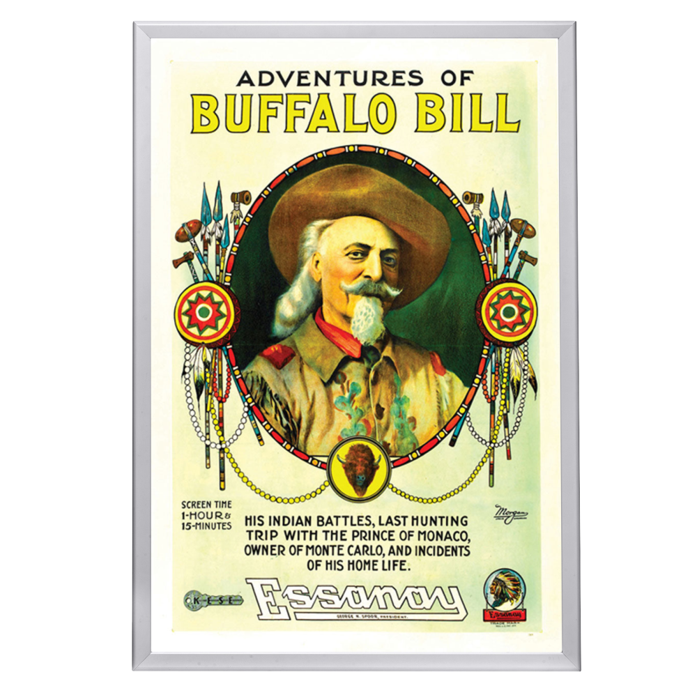 "Adventures Of Buffalo Bill" (1917) Framed Movie Poster