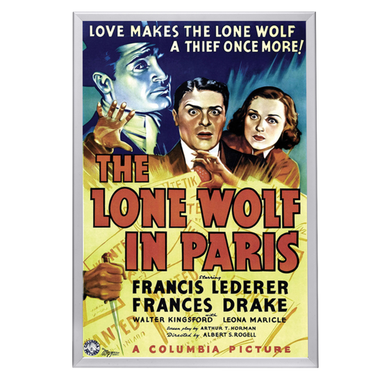 "Lone Wolf In Paris" (1938) Framed Movie Poster