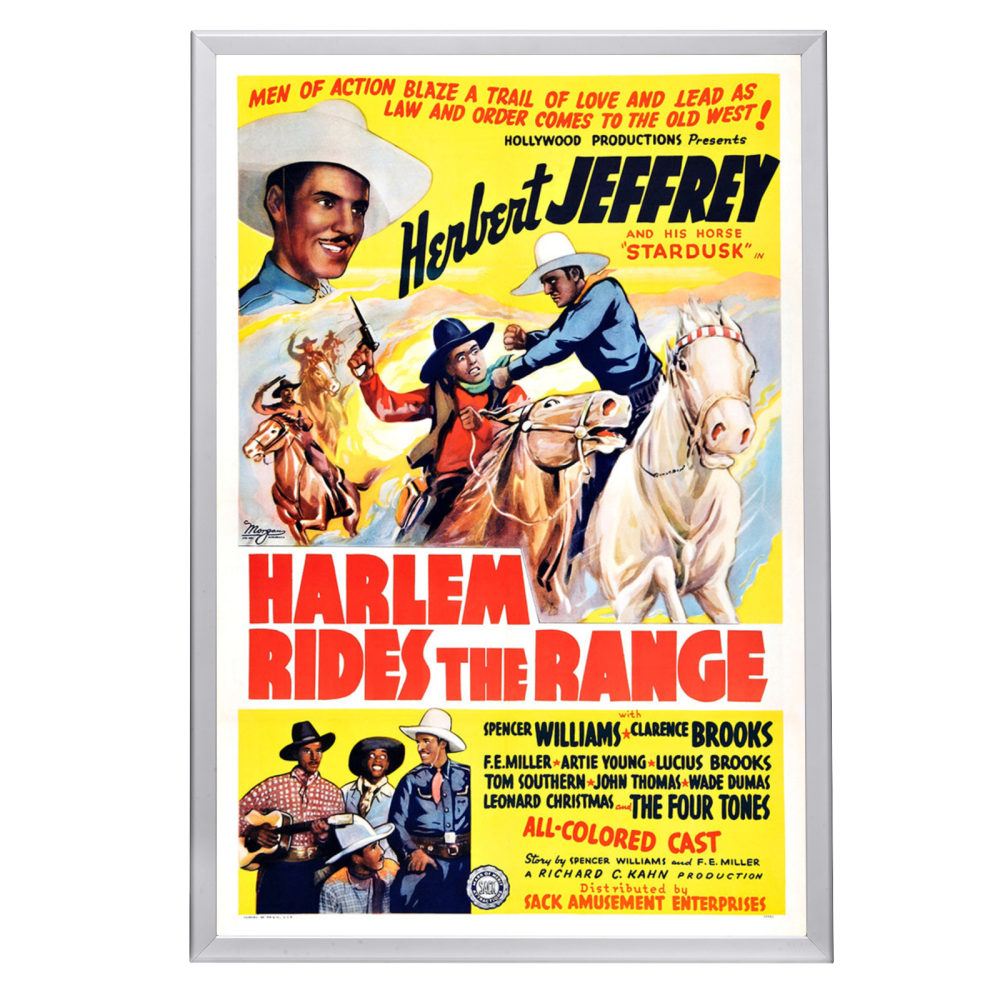 "Harlem Rides The Range" (1939) Framed Movie Poster