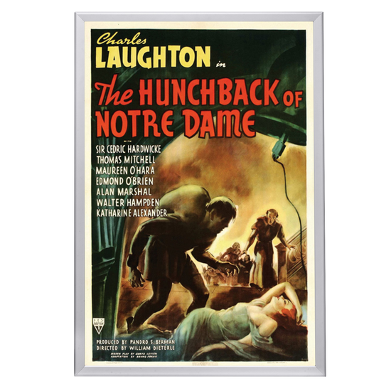 "Hunchback Of Notre Dame" (1939) Framed Movie Poster