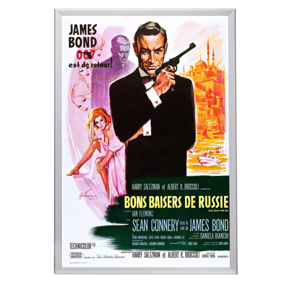 "From Russia With Love (French)" (1963) Framed Movie Poster