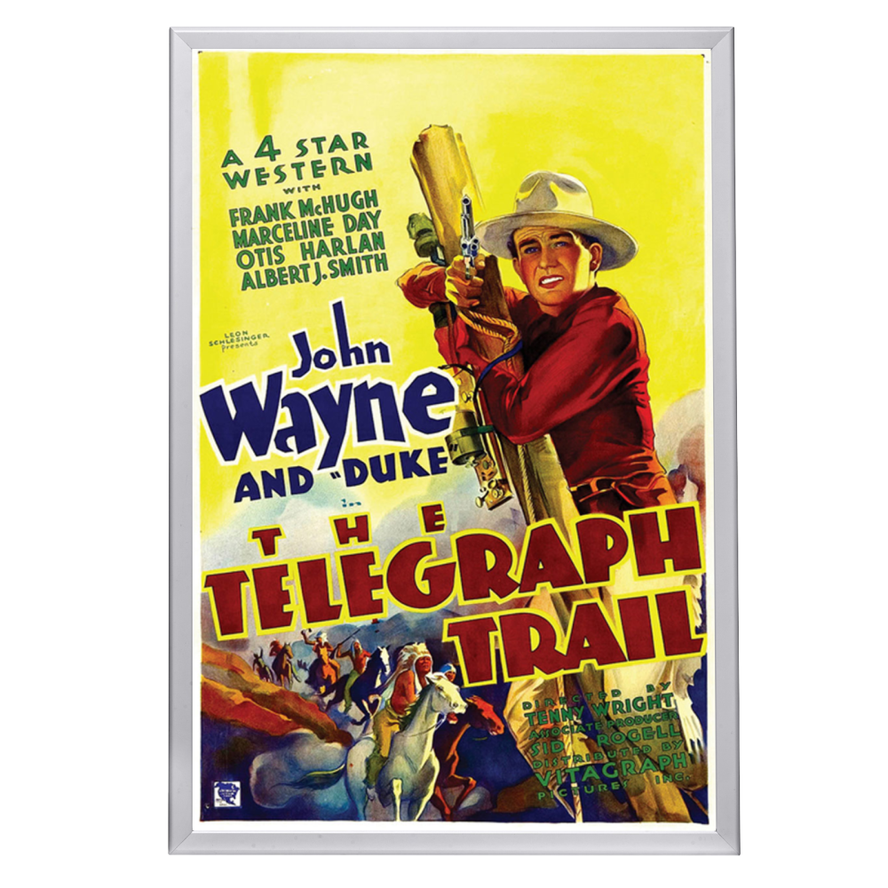 "Telegraph Trail" (1933) Framed Movie Poster