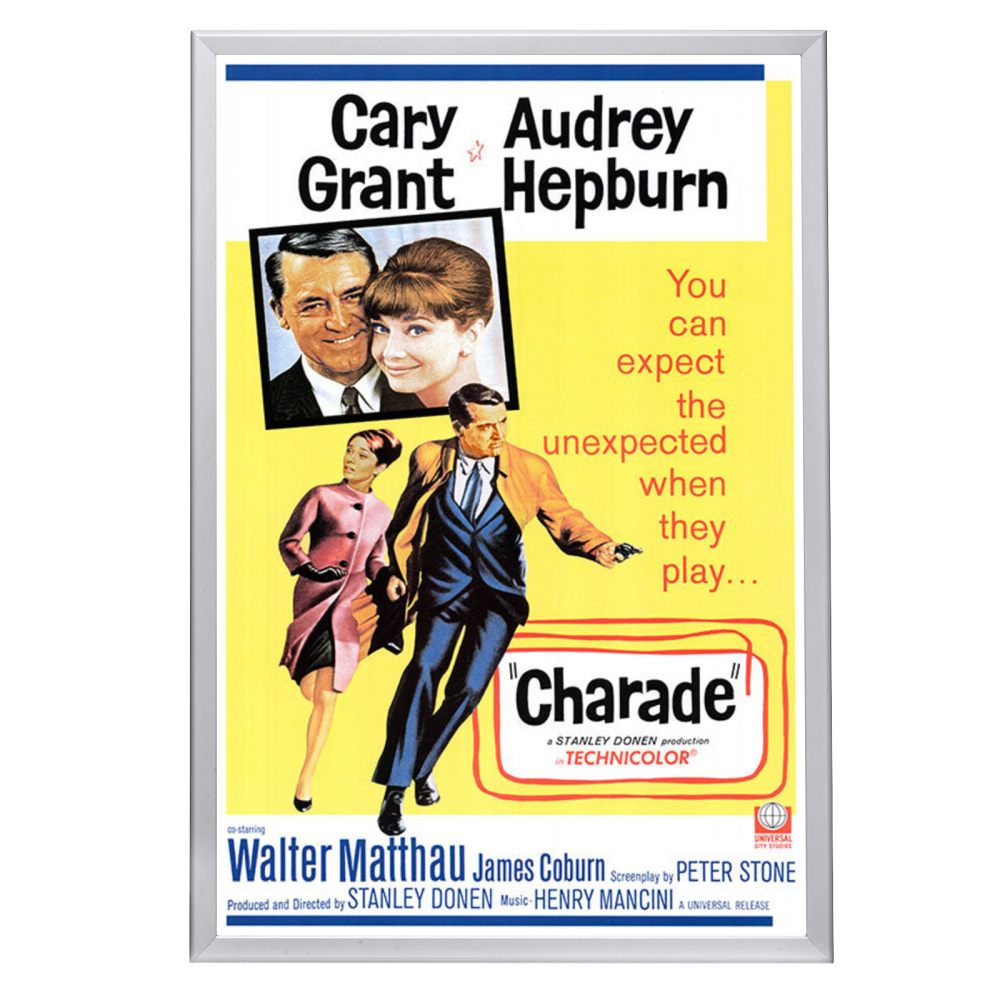 "Charade" (1963) Framed Movie Poster