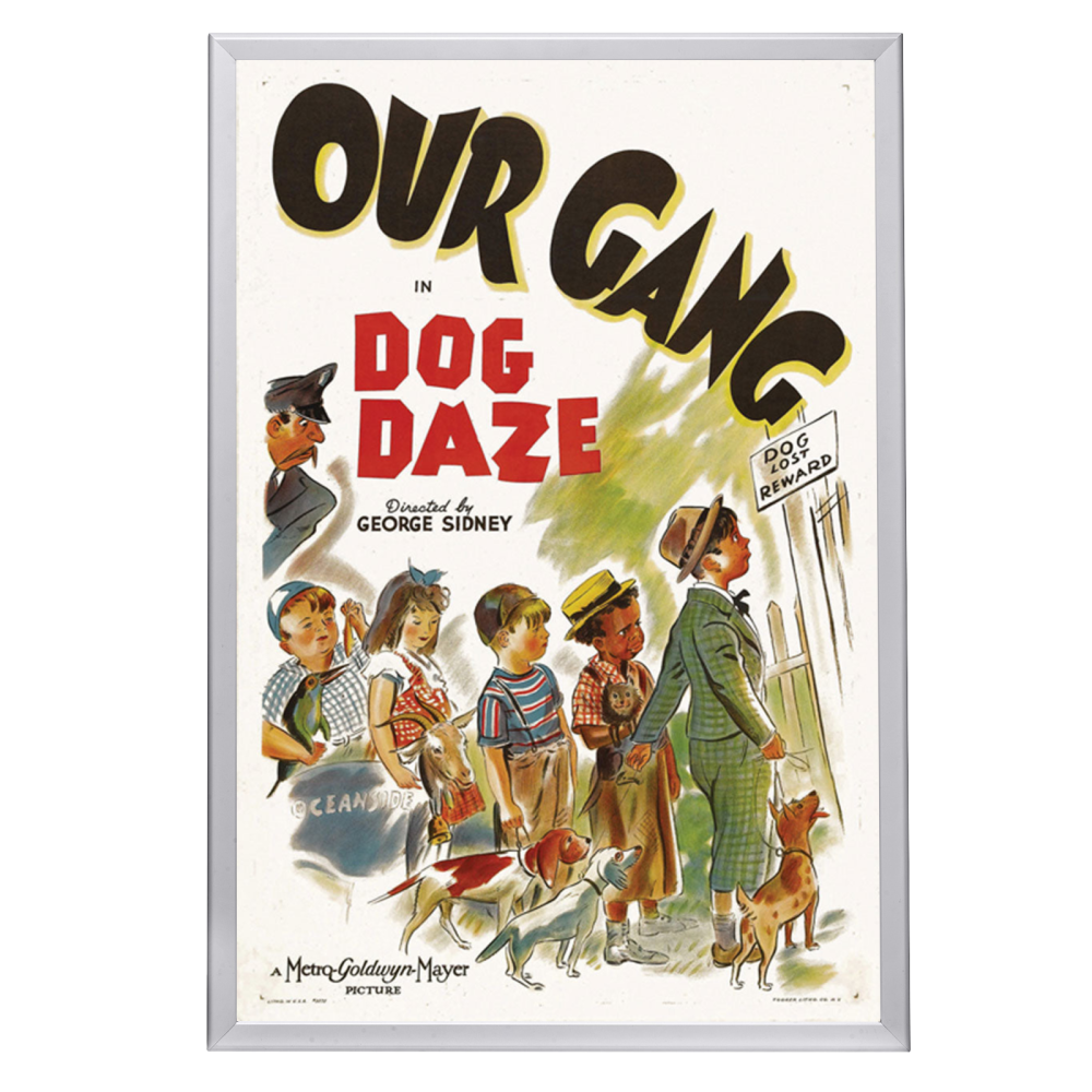 "Dog Daze" (1939) Framed Movie Poster