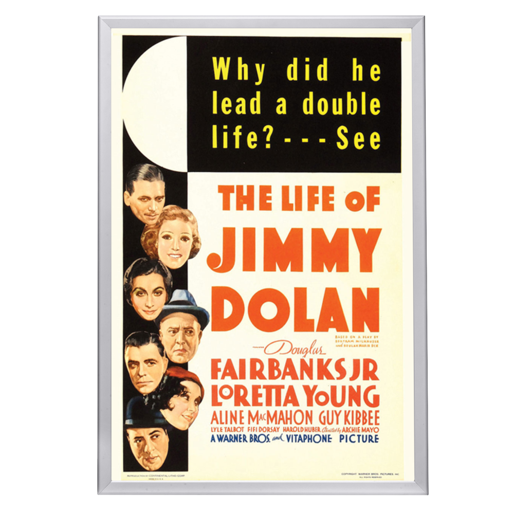 "Life Of Jimmy Dolan" (1933) Framed Movie Poster