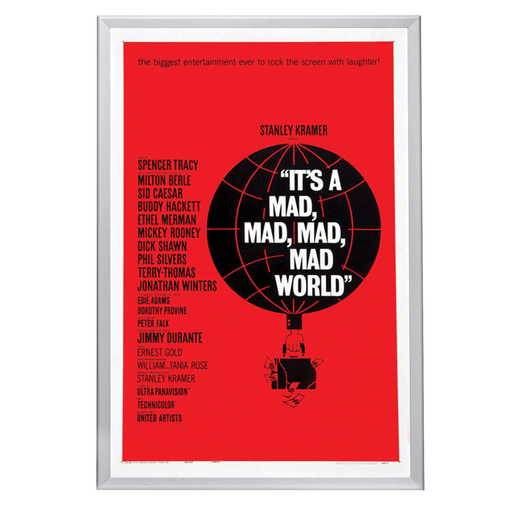 "It's A mad mad mad mad world" (1963) Framed Movie Poster