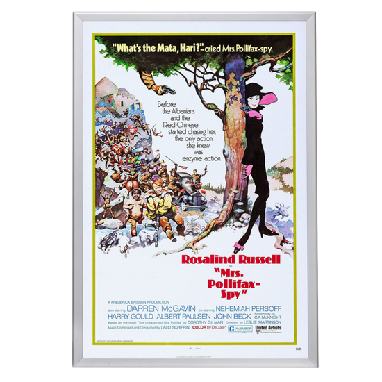 "Mrs. Pollifax, Spy" (1971) Framed Movie Poster