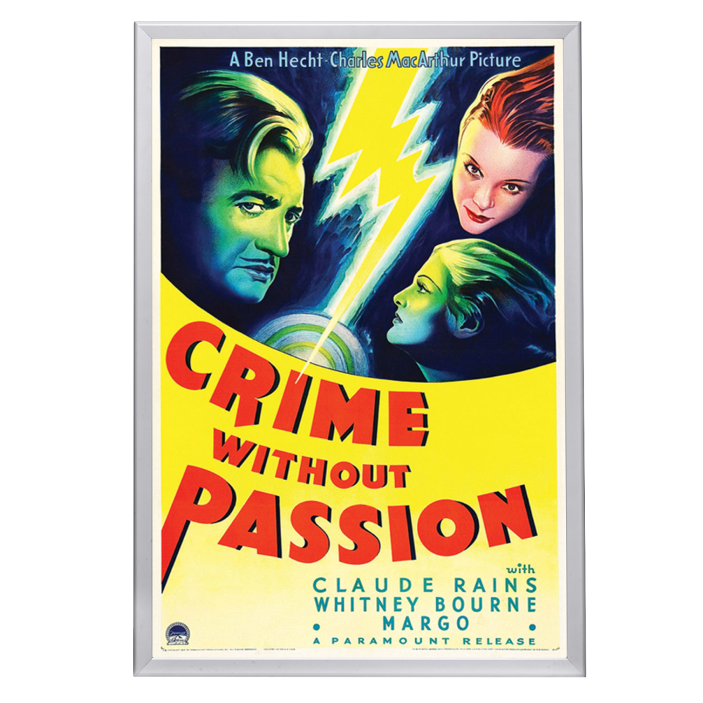 "Crime Without Passion" (1934) Framed Movie Poster