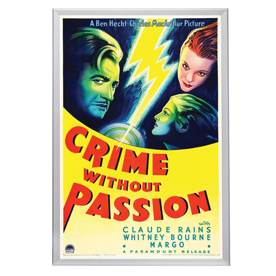 "Crime Without Passion" (1934) Framed Movie Poster