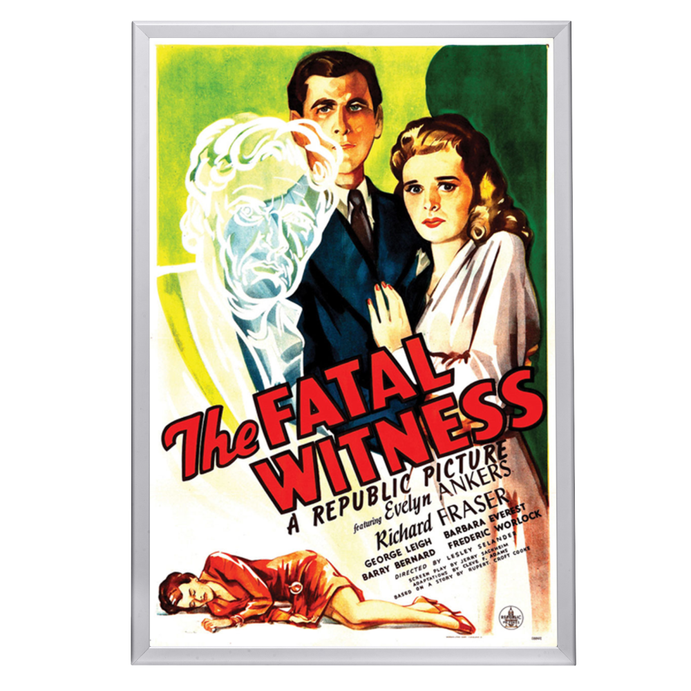 "Fatal Witness" (1945) Framed Movie Poster