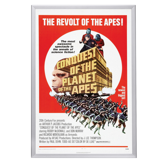 "Conquest Of The Planet Of The Apes" (1972) Framed Movie Poster