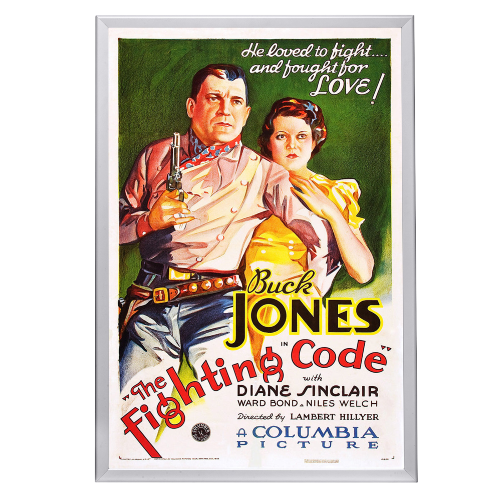 "Fighting Code" (1933) Framed Movie Poster