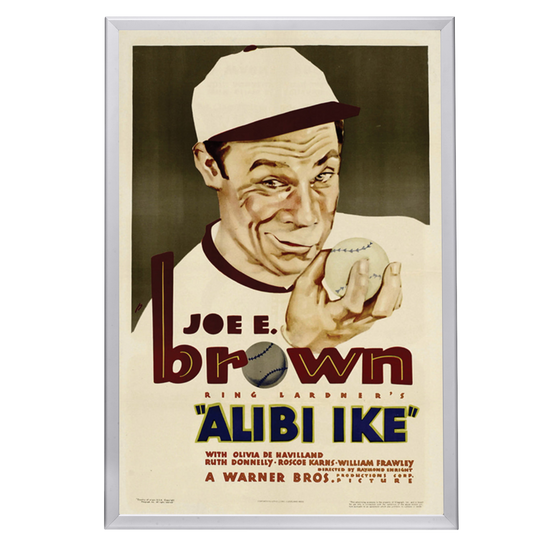 "Alibi Ike" (1935) Framed Movie Poster