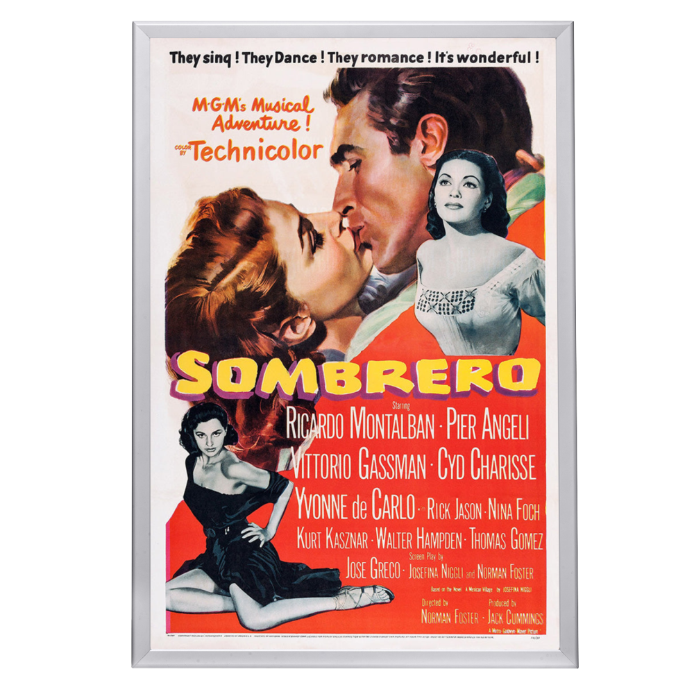 "Sombrero" (1953) Framed Movie Poster