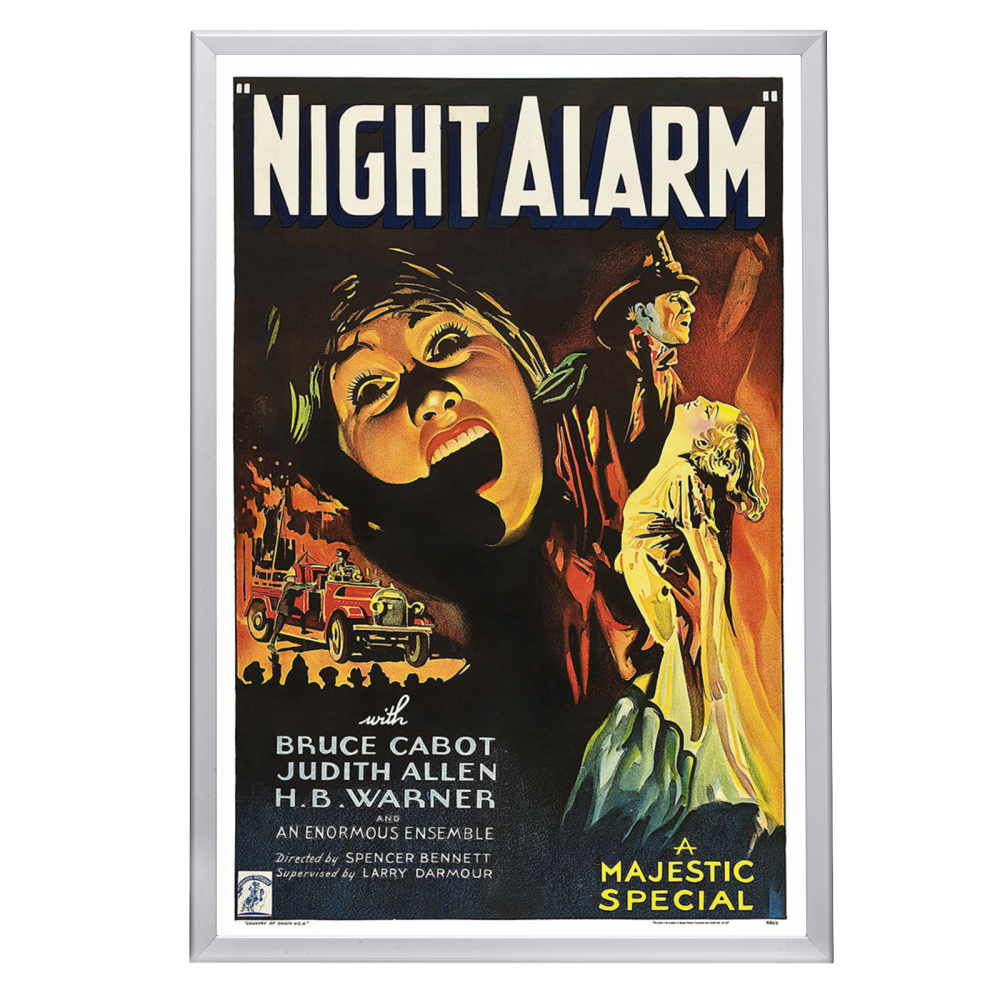 "Night Alarm" (1934) Framed Movie Poster