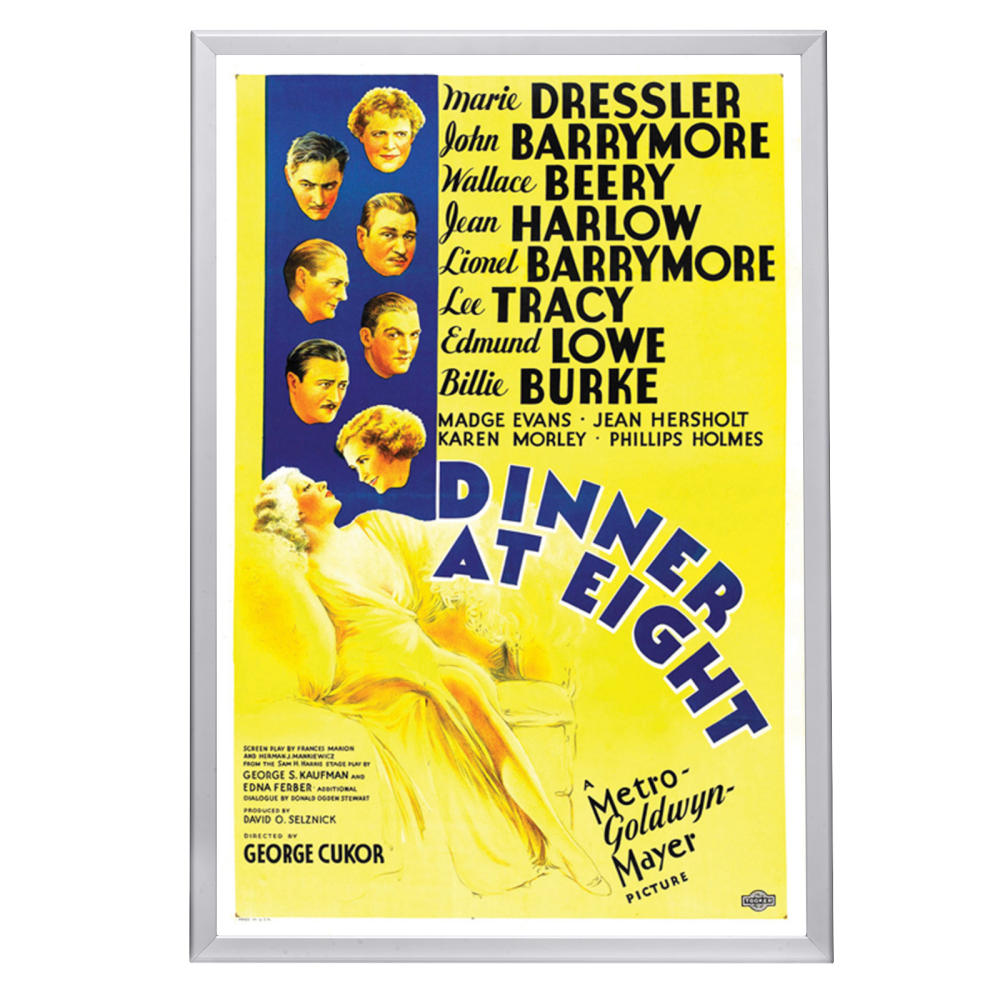 "Dinner At Eight" (1933) Framed Movie Poster