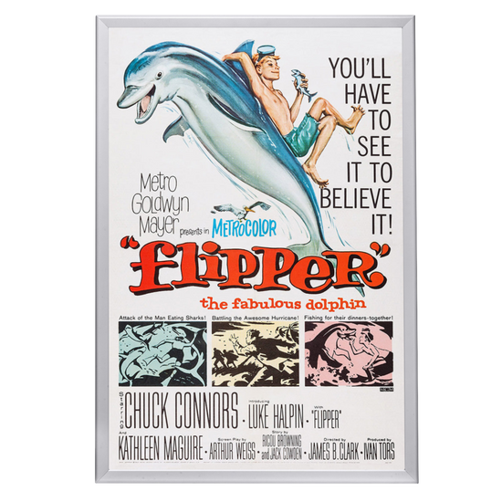 "Flipper" (1963) Framed Movie Poster