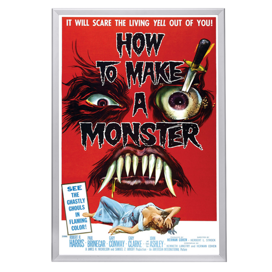 "How To Make A Monster" (1958) Framed Movie Poster