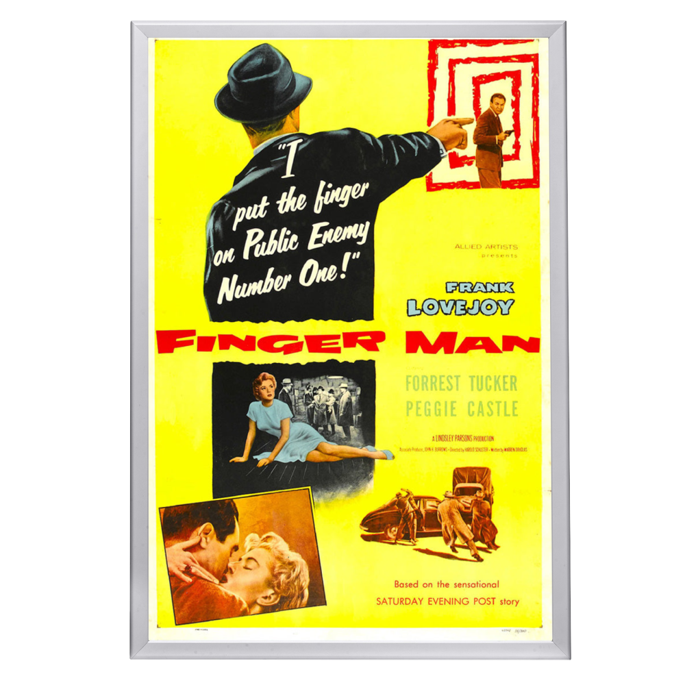 "Finger Man" (1955) Framed Movie Poster