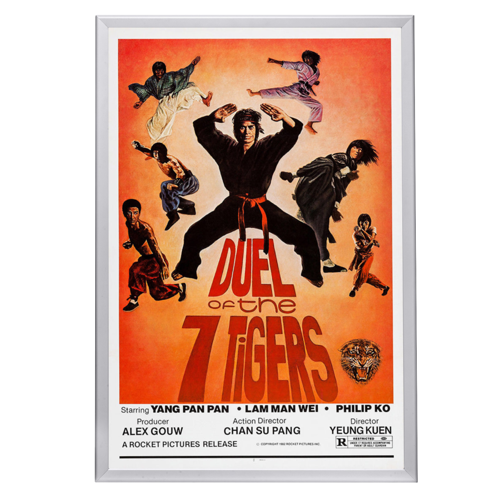 "Duel Of The 7 Tigers" (1979) Framed Movie Poster