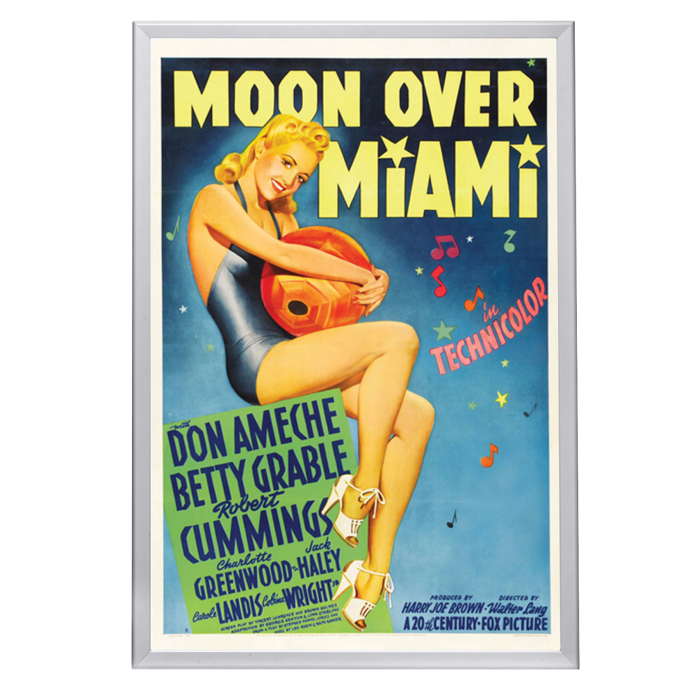 "Moon Over Miami" (1941) Framed Movie Poster