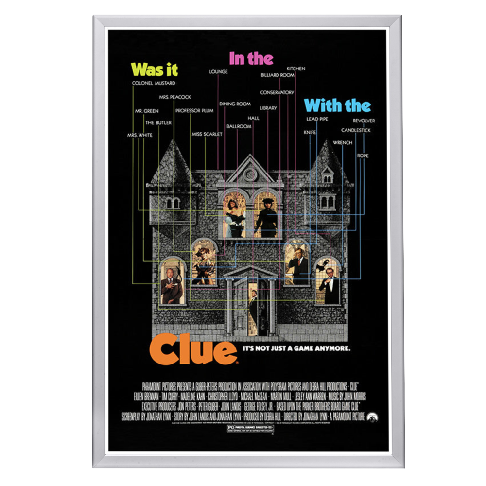 "Clue" (1985) Framed Movie Poster