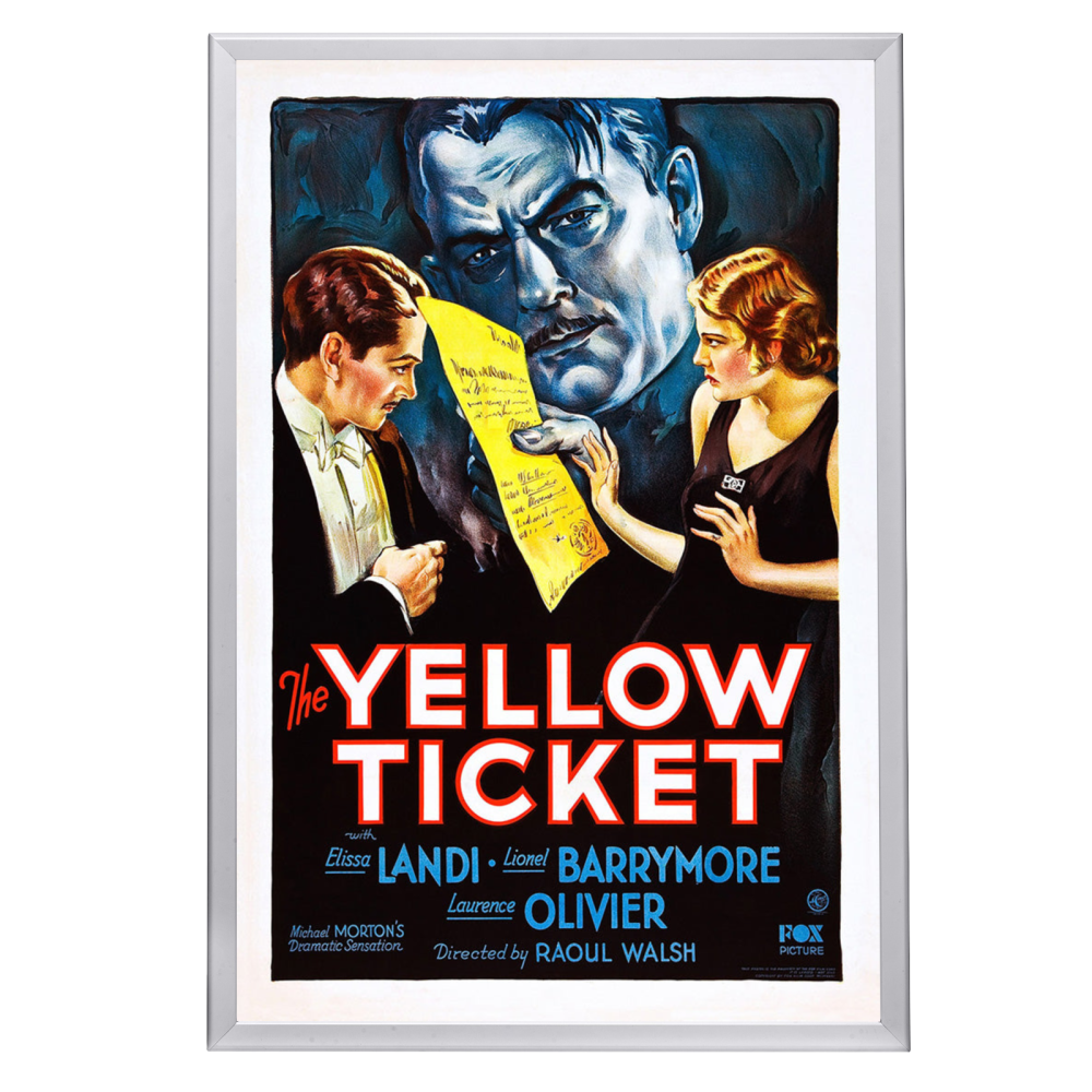 "Yellow Ticket" (1931) Framed Movie Poster