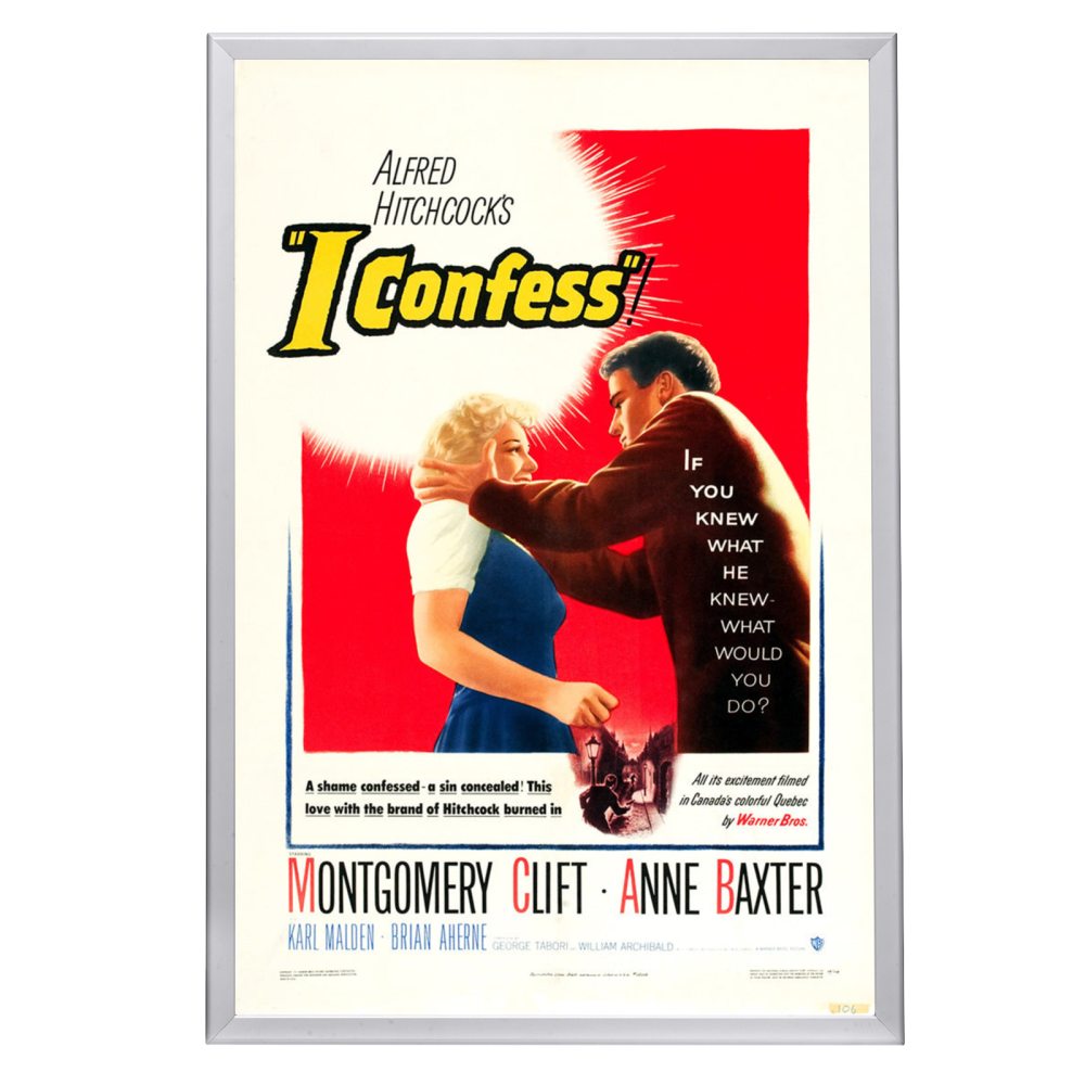 "I Confess" (1953) Framed Movie Poster