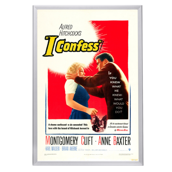 "I Confess" (1953) Framed Movie Poster