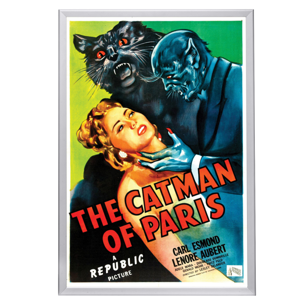 "Catman Of Paris" (1946) Framed Movie Poster