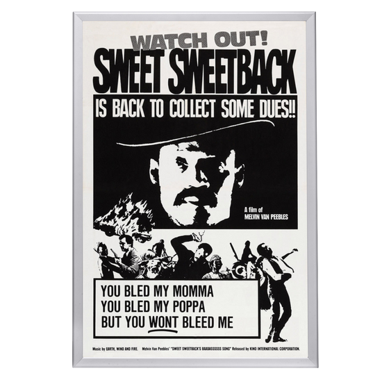 "Sweet Sweetback's Baadasssss Song" (1971) Framed Movie Poster