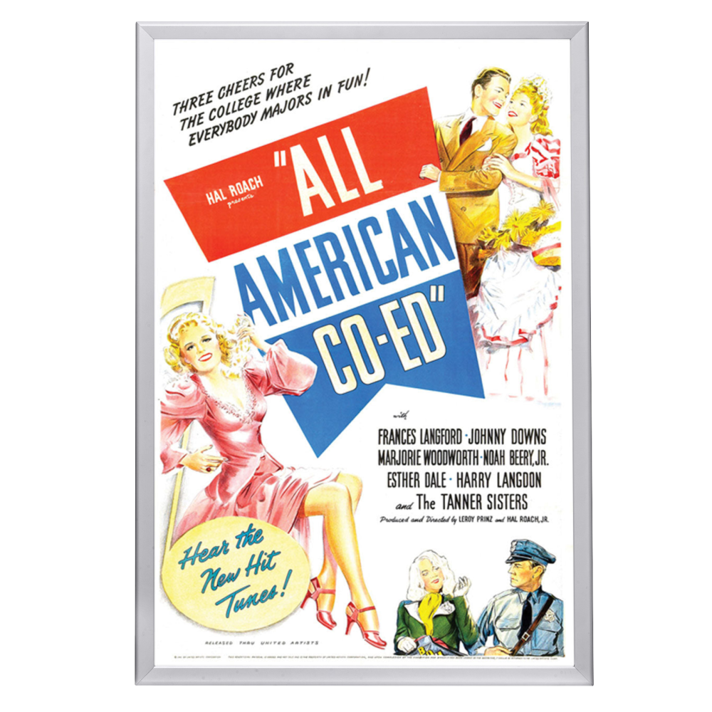 "All American Co-Ed" (1941) Framed Movie Poster