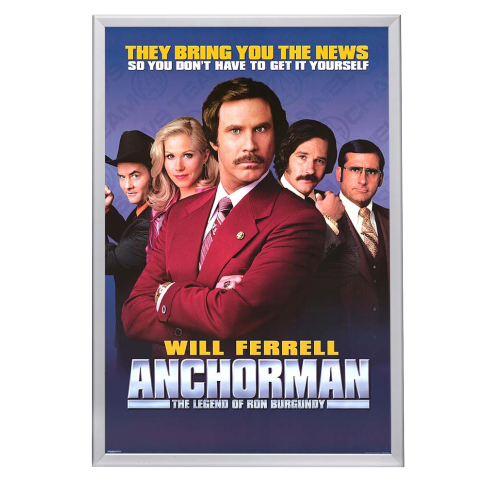 "Anchorman: The Legend of Ron Burgundy" (2004) Framed Movie Poster