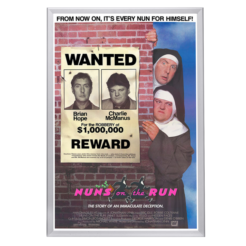 "Nuns on the Run" (1990) Framed Movie Poster