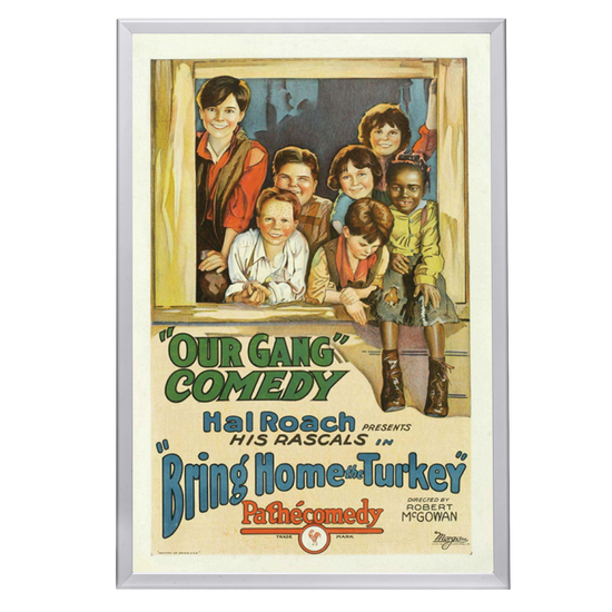 "Bring Home The Turkey" (1927) Framed Movie Poster
